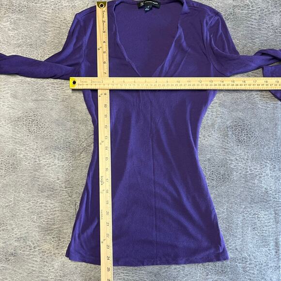 International Concepts Y2k Ribbed V Neck Long Sleeve - Picture 5 of 7